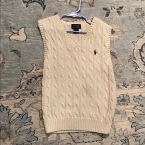 New without tag beige Ralph Lauren sweater vest